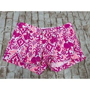 Lilly Pulitzer Liana‎ Short Bright Pink Magenta Tons Of Fun Size 0 NWOT
